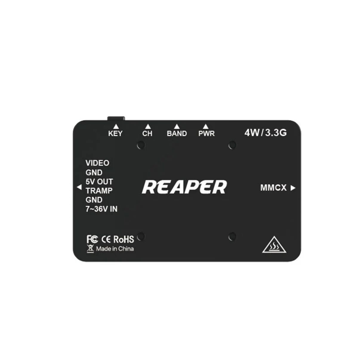 Видеопередатчик Foxeer Reaper 3.3G 4W 40CH VTX Tramp для FPV дронов Видеопередатчик Foxeer Reaper 3.3G 4W 40CH VTX Tramp для FPV дронов