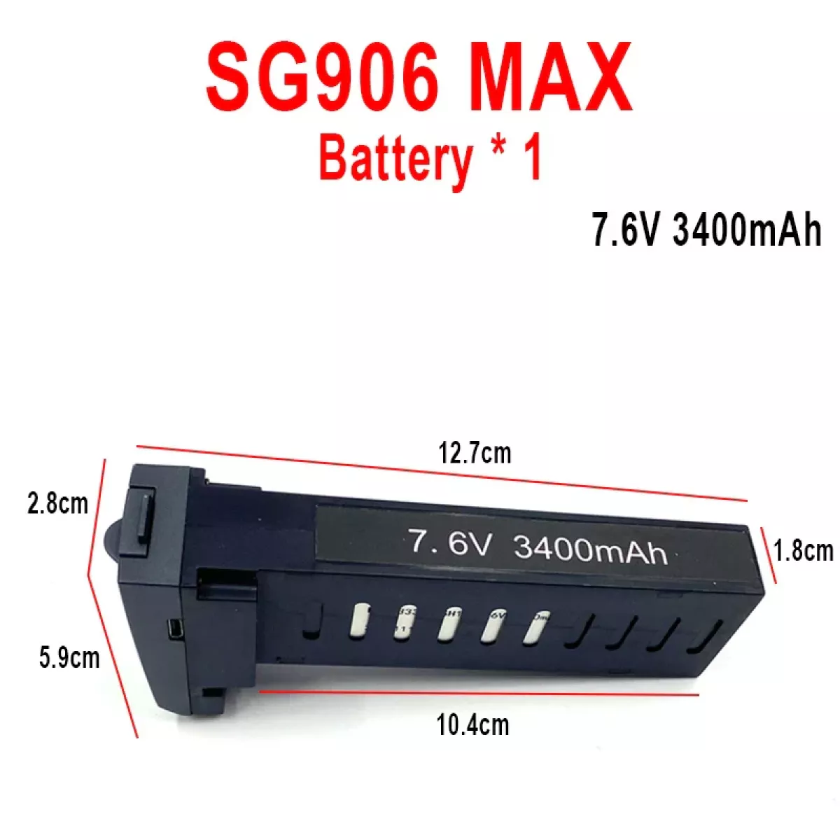 Аккумулятор для дрона ZLL SG906 Max 7.6В 3400мАч Аккумулятор для дрона ZLL SG906 Max 7.6В 3400мАч
